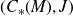 left parenthesis upper C Subscript asterisk Baseline left parenthesis upper M right parenthesis comma upper J right parenthesis