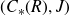 left parenthesis upper C Subscript asterisk Baseline left parenthesis upper R right parenthesis comma upper J right parenthesis