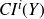 upper C upper I Superscript i Baseline left parenthesis upper Y right parenthesis