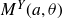 upper M Superscript upper Y Baseline left parenthesis a comma theta right parenthesis
