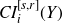 upper C upper I Subscript i Superscript left bracket s comma r right bracket Baseline left parenthesis upper Y right parenthesis