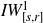 upper I upper W Subscript left bracket s comma r right bracket Superscript 1