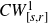 upper C upper W Subscript left bracket s comma r right bracket Superscript 1