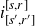 i Subscript left bracket s prime comma r Sub Superscript prime Subscript right bracket Superscript left bracket s comma r right bracket