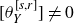 left bracket theta Subscript upper Y Superscript left bracket s comma r right bracket Baseline right bracket not equals 0