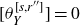 left bracket theta Subscript upper Y Superscript left bracket s comma r Super Superscript double prime Superscript right bracket Baseline right bracket equals 0
