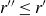 r double prime less than or equals r prime