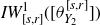 upper I upper W Subscript left bracket s comma r right bracket Superscript 1 Baseline left parenthesis left bracket theta Subscript upper Y 2 Superscript left bracket s comma r right bracket Baseline right bracket right parenthesis