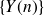 StartSet upper Y left parenthesis n right parenthesis EndSet