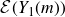 script upper E left parenthesis upper Y 1 left parenthesis m right parenthesis right parenthesis