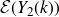 script upper E left parenthesis upper Y 2 left parenthesis k right parenthesis right parenthesis