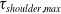tau Subscript s h o u l d e r comma m a x