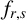 f Subscript r comma s