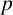 p