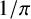 1 divided by pi