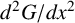 d squared upper G divided by d x squared