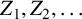 upper Z 1 comma upper Z 2 comma ellipsis