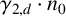 gamma Subscript 2 comma d Baseline dot n 0