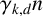 gamma Subscript k comma d Baseline n