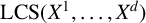 upper L upper C upper S left parenthesis upper X Superscript 1 Baseline comma ellipsis comma upper X Superscript d Baseline right parenthesis
