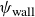 psi Subscript normal w normal a normal l normal l