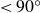 less than 90 Superscript ring