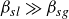 beta Subscript s l Baseline much greater than beta Subscript s g