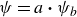 psi equals a bold dot psi Subscript b