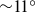 tilde 11 Superscript ring