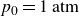 p 0 equals 1 normal a normal t normal m