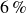 6 percent sign
