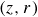 left parenthesis z comma r right parenthesis