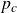 p Subscript c