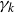 gamma Subscript k