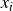 x Subscript i