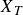 upper X Subscript upper T