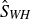 ModifyingAbove upper S With caret Subscript italic WH