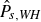 ModifyingAbove upper P With caret Subscript s comma italic WH