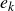 e Subscript k