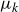 mu Subscript k