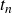 t Subscript n