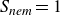 upper S Subscript italic nem Baseline equals 1