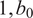 1 comma b 0