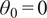 theta 0 equals 0