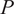 upper P
