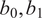 b 0 comma b 1