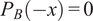 PB minus x equals 0