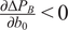 partial differential upper Delta PB partial differential b 0 less than 0