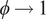 phi right arrow 1