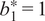 b 1 asterisk equals 1